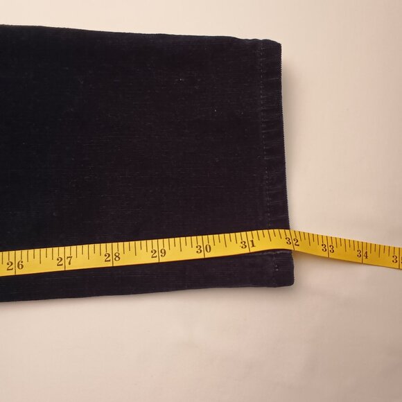 Banana Republic Corduroy Jeans Size 2 Low Rise Slim Leg Black Color - Picture 8 of 9